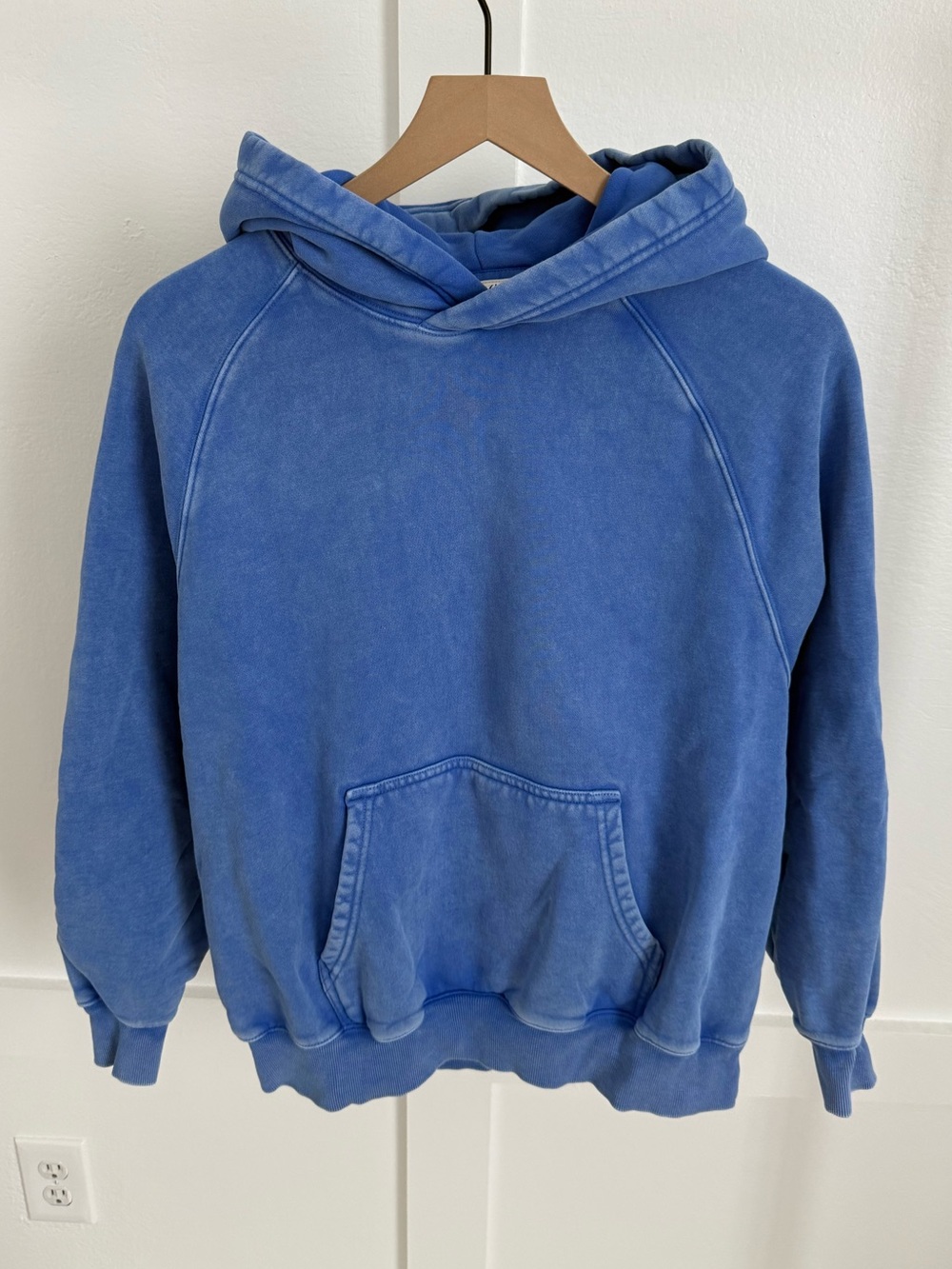 Aritzia Sweatfleece Mega Fit Washed Blue Hoodie